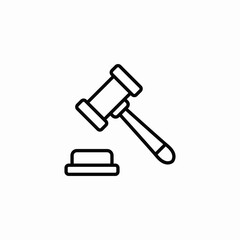 court decision icon sign vector