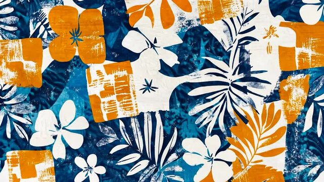 Bold Tropical Print Design