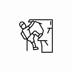 mountain climb icon sign vector
