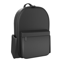 3d black backpack bag for travel , school or any activity