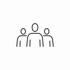 team group icon sign vector
