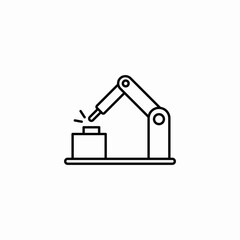 factory automation icon sign vector