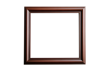Elegance in Framing: A classic brown picture frame, meticulously crafted with detailed textures. Perfect for showcasing cherished memories or artistic displays.