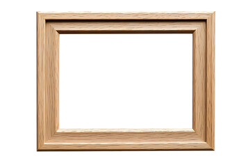 Fototapeta premium Wooden Frame: a clean shot of wooden frame shows the intricate grain and craftsmanship, providing a classic touch suitable for any art work or photos.
