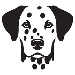 Cute Dalmatian Dog Vector Illustration for Pet Lover Merchandise