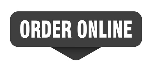 order online sticker. order online sign on transparent background