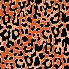 Animal print textile pattern. Leopard skin background