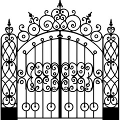 wrought iron gate