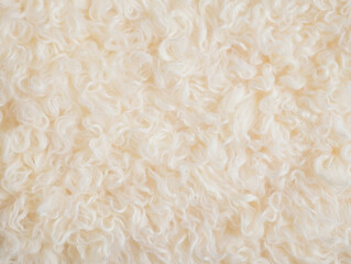 Sheep Wool Texture with Natural Curly and Soft Fibers