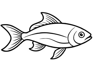 vector illustration of a fish