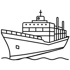 Fototapeta premium ship in the sea