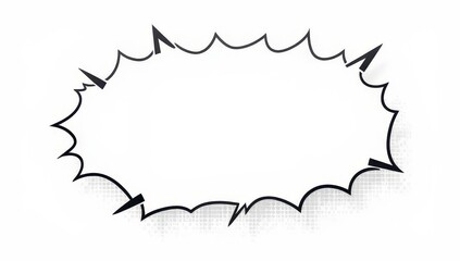 Blank Comic Book Speech Bubble