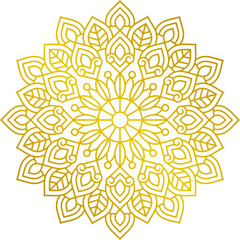 Beautiful Luxury Gold Mandala Illustration Vol. 47