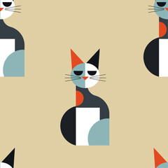 Semless pattern cat.ai
