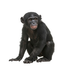 Fototapeta premium Bonobo on high quality transparent background png
