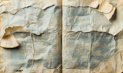 Textured and weathered recycled paper surface, weathered paper, rough paper, paper weave, embossed texture, old book pages