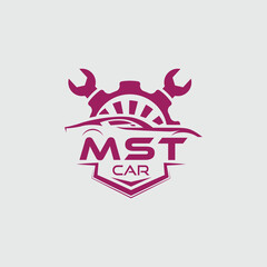 MST tech logo design template, MST tech logo, MST technology vector	
