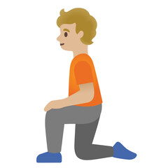 Person Kneeling
