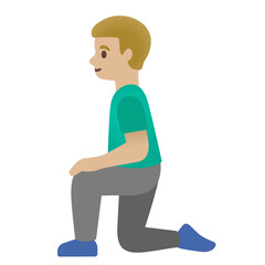 Person Kneeling

