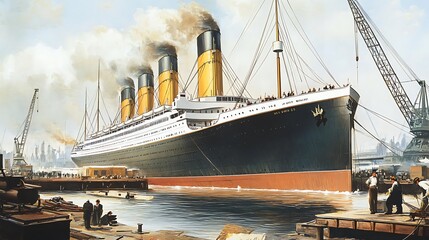 Fototapeta premium ship in the harbor