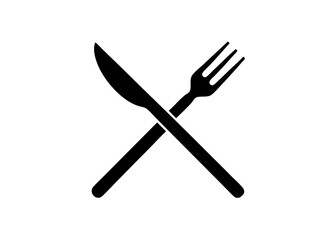 A set of isolated metal kitchen cutlery including fork, spoon, and knife