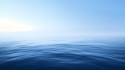 Fototapeta premium A gradient background transitioning from a soft morning mist to a clear azure embodying freshness and a new start. Sapphire Mist. Illustration