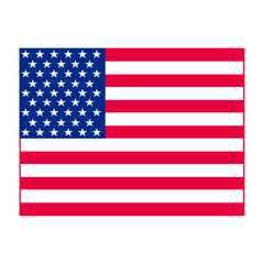 Naklejka premium United States Flag Vector Closeup Illustration States national flag