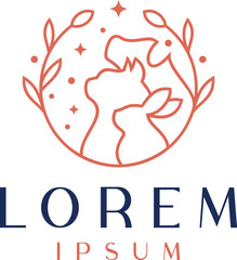 Luxury Decorative Pets Logo Template