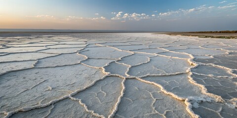 Obraz premium cracked earth in winter