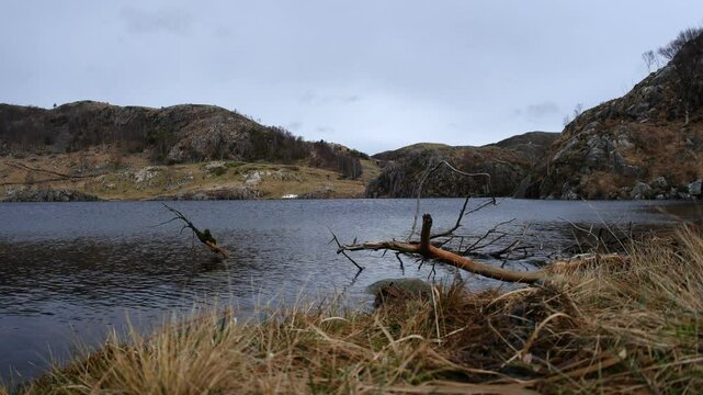 Tj&oslash;rnakovtj&oslash;rna lake in Norway, Jaanuary