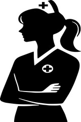 Medical Nursing Silhouette PNG