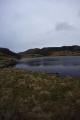 Obraz premium Tjørnakovtjørna lake in Norway, Jaanuary