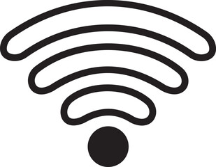 Wi-Fi Signal Icon – Wireless Connection Strength Indicators