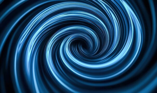 A captivating blue vortex spirals inward, creating a mesmerizing abstract background with a sense of motion.