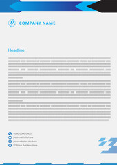 Modern Business Clean Letterhead Custom Template