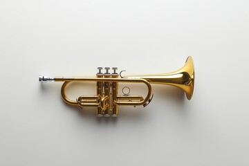 Obraz premium A trumpet isolated on a see-through background, produced by modern