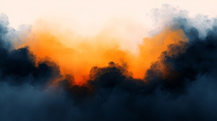 Fototapeta premium Frozen celestial haze rendered in an abstract, futuristic 3D texture, set against a transparent background