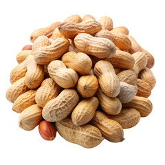 almonds on a white background