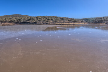 Shoreline of Stone Dam Lake AZ
