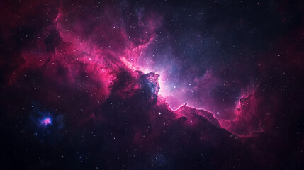 Naklejka premium space nebula background with stars and galaxies
