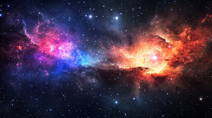 Obraz premium space nebula background with stars and galaxies