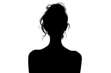 woman shadow isolated in white