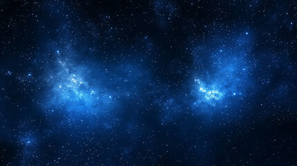 Deep space nebula with glowing gaseous clouds