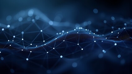 Abstract dark blue cloudscape background