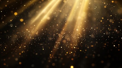 Abstract light rays with soft bokeh effects in business-friendly colors
