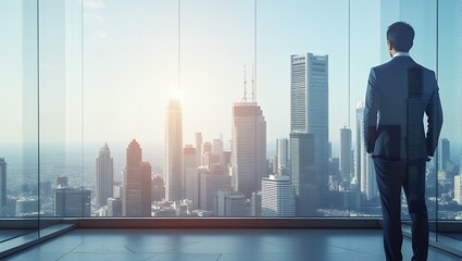Plakat Business professional city view