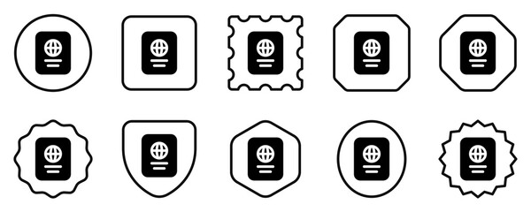 Editable passport vector icon. Part of a big icon set family. Perfect for web and app interfaces, presentations, infographics, etc