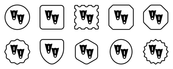 Editable flippers vector icon. Part of a big icon set family. Perfect for web and app interfaces, presentations, infographics, etc © Totto House
