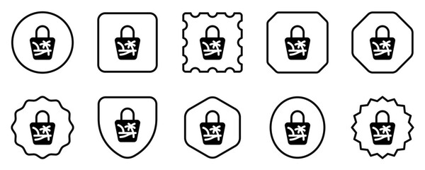 Editable tote bag, handbag vector icon. Part of a big icon set family. Perfect for web and app interfaces, presentations, infographics, etc