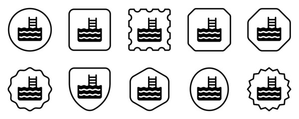 Editable swimming pool vector icon. Part of a big icon set family. Perfect for web and app interfaces, presentations, infographics, etc